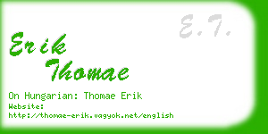 erik thomae business card